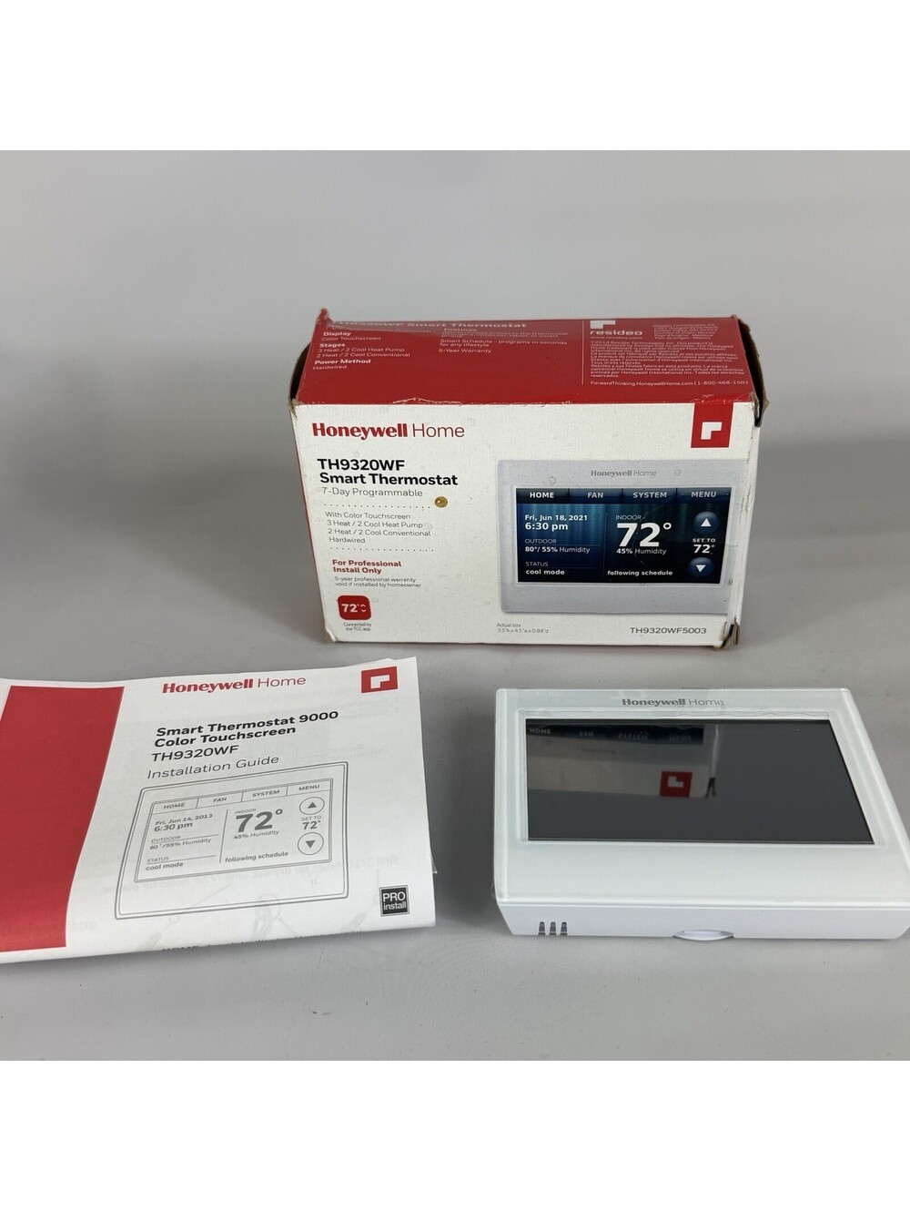 Honeywell TH9320WF5003 WiFi Color Touchscreen Thermostat
